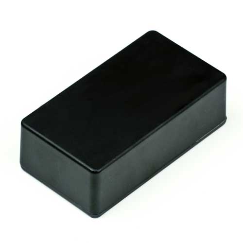 125B Aluminum Die-Cast Enclosure, Black Powder Coated