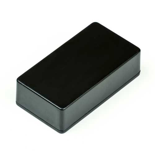 1590B Aluminum Die-Cast Enclosure, Black Powder Coated