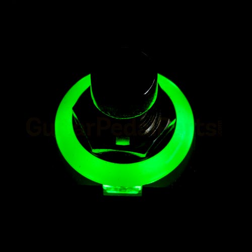 3PDT Foot Switch with LED Ring, Green – Guitar Pedal Parts