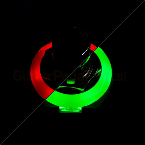 pedale led 3PDT Foot Switch with LED Ring, Red/Green – Guitar Pedal Parts