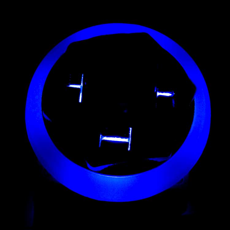 3PDT Foot Switch with LED Ring, Wired, Blue
