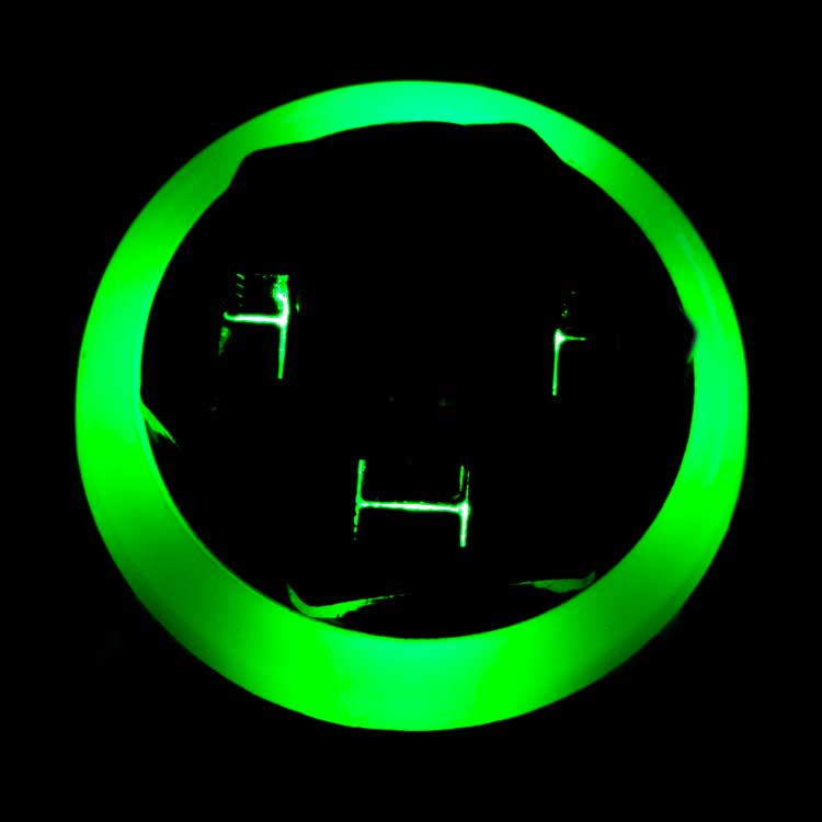 3PDT Foot Switch with LED Ring, Wired, Green