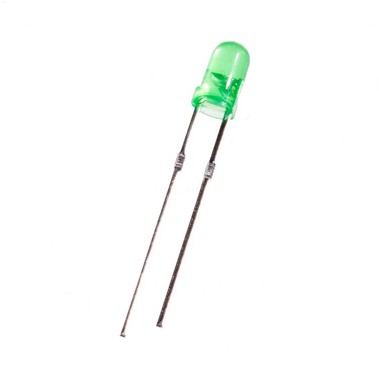 guitar pedal led 3mm LED, Diffused, Green