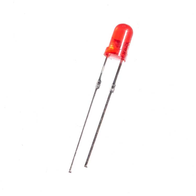 pedal led 3mm LED, Diffused, Red – Guitar Pedal Parts