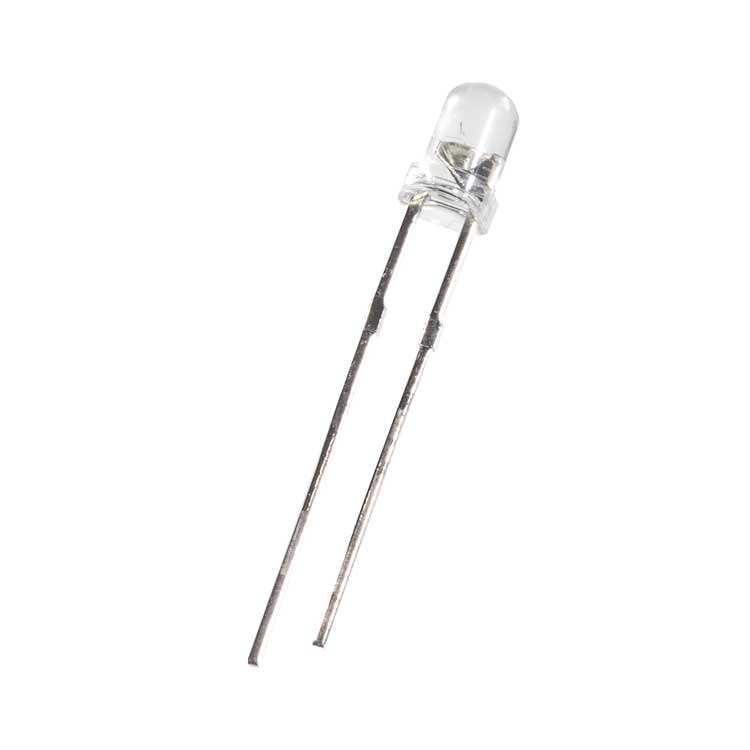 3mm LED, Clear, White