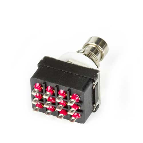 4PDT Foot Switch, Solder Lugs