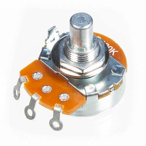 Potentiometer - Bourns, Audio, Solid Shaft, 24mm