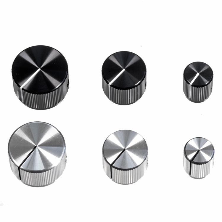 24mm Anodized Aluminum Knob, Black