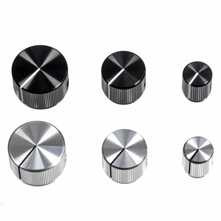 19mm Anodized Aluminum Knob, Black
