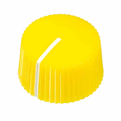 Amp Style Knob, Yellow