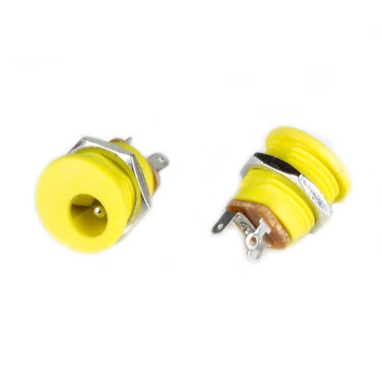 DC Jack, Internal Nut (Yellow)