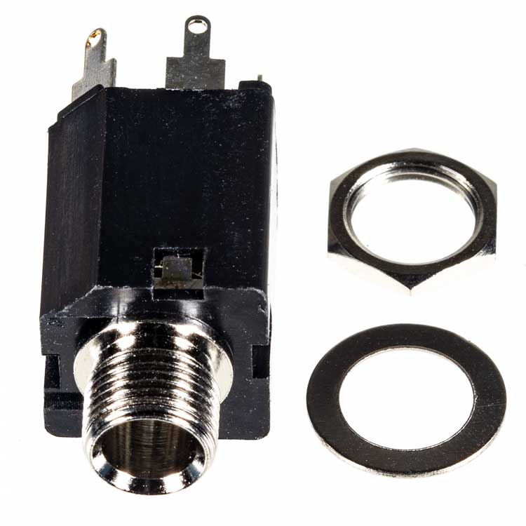 1/4" Enclosed Mono Jack, Lugs