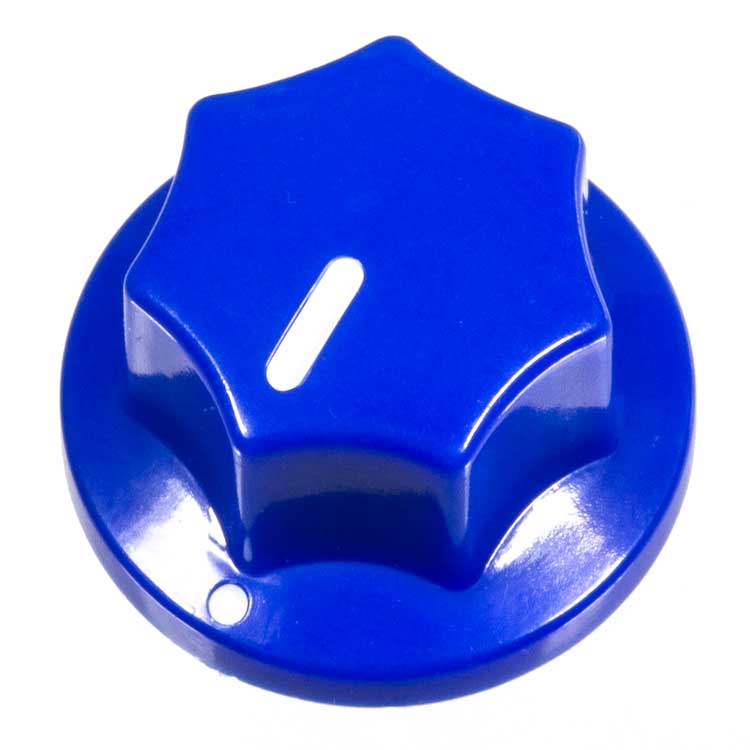 Fluted Knob, Blue