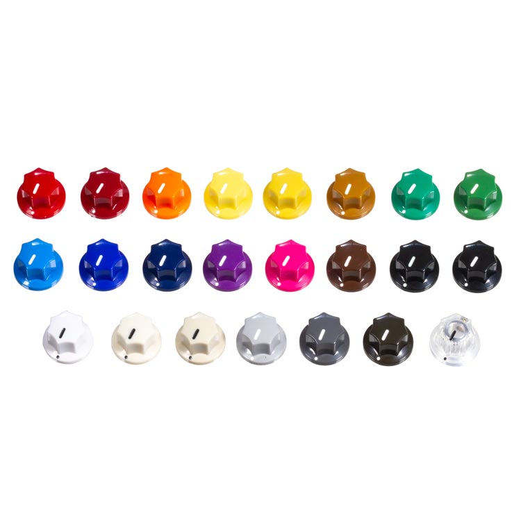 Fluted Knob, Dark Brown