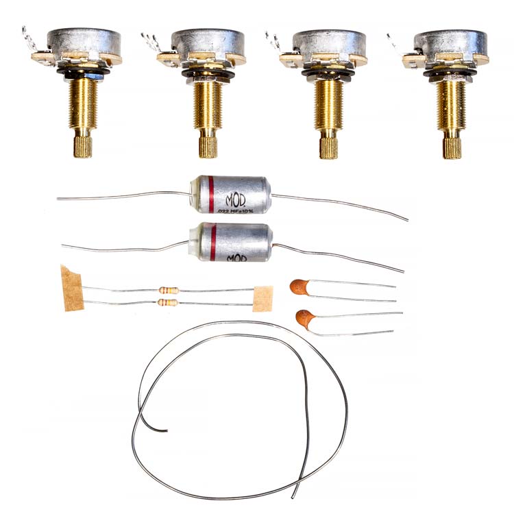 Les Paul Guitar Wiring Upgrade Kit, Long Bushing