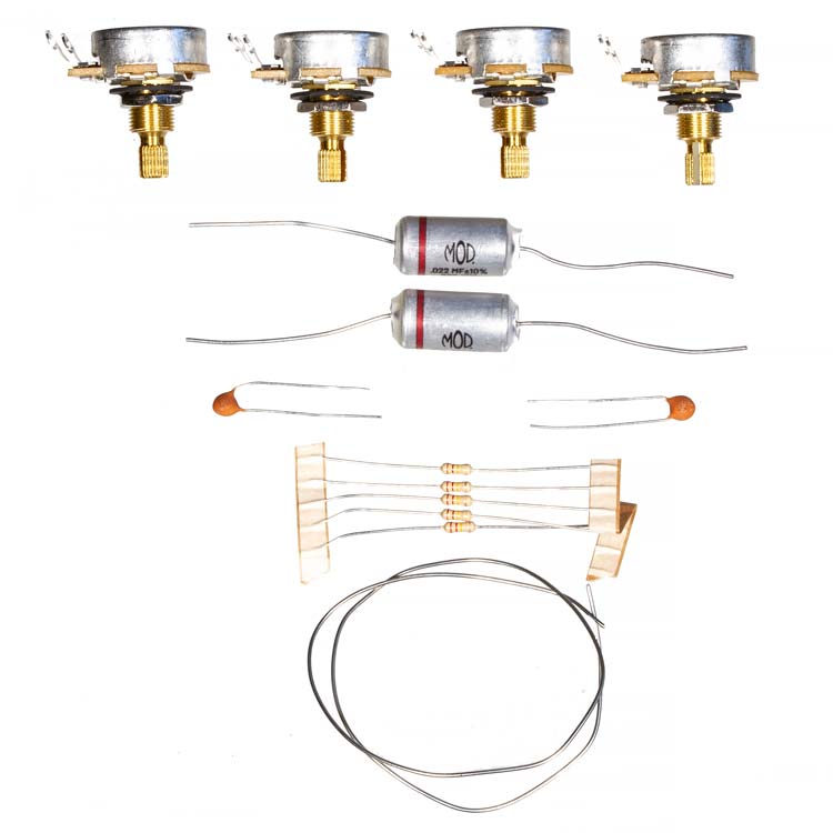 Les Paul Guitar Wiring Upgrade Kit, Short Bushing