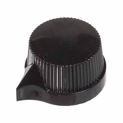 Knurled Pointer Knob, Black