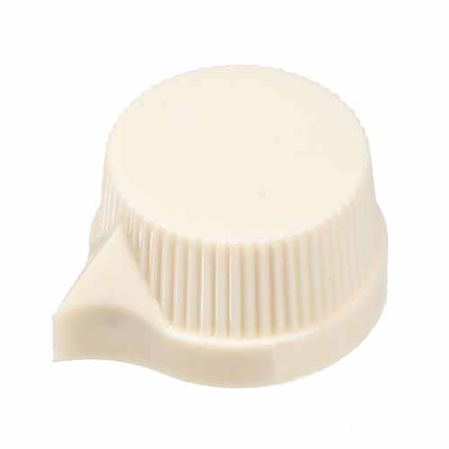 Knurled Pointer Knob, Cream