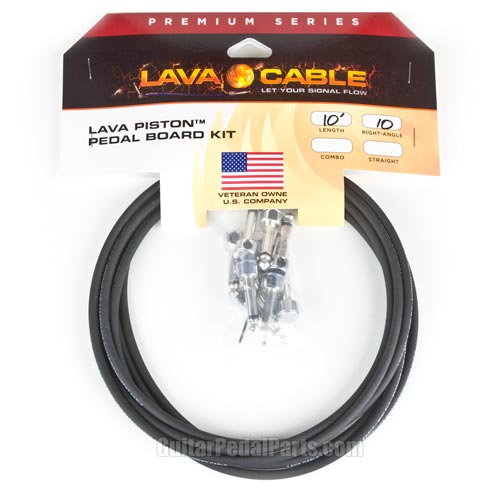 Lava Cable Piston Solderless Cable Kit Black