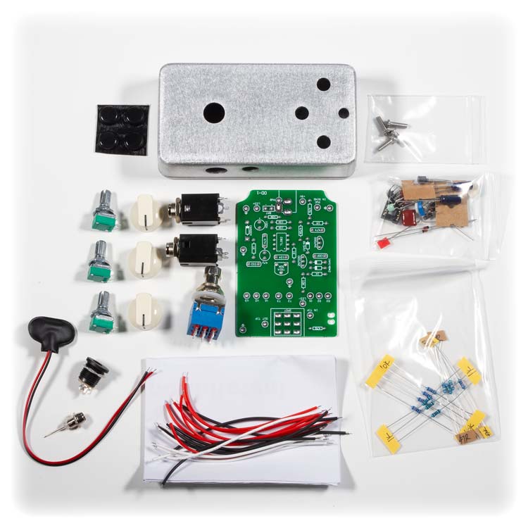 build your own guitar pedal Overdrive Guitar Pedal DIY Complete Kit