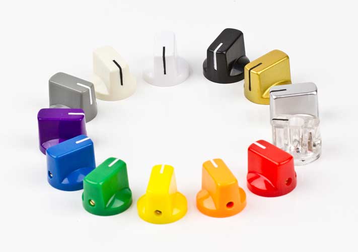 Pointer Knobs, White