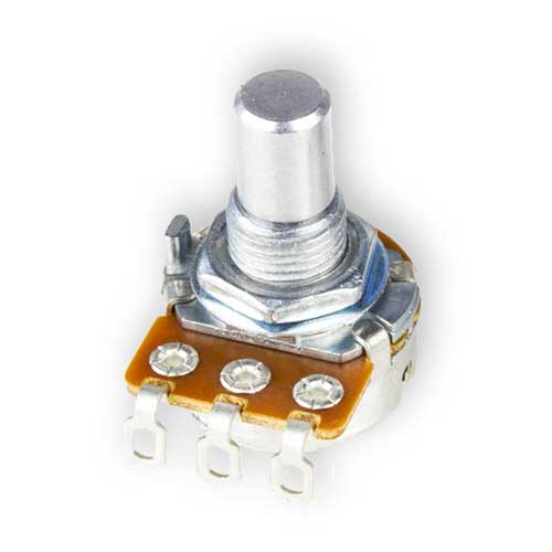 guitar pedal pots B1M 16mm Potentiometer, Round Shaft, Solder Lugs