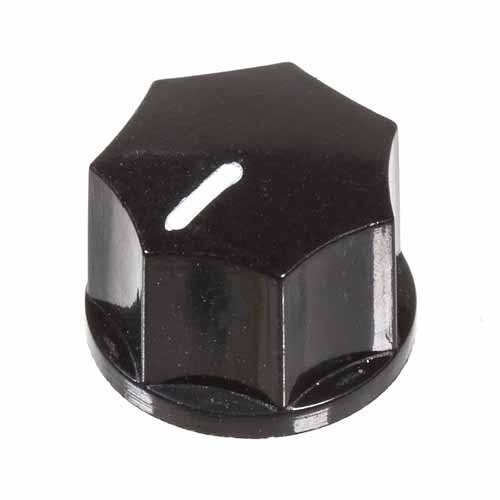 Small Fluted Knob, Black