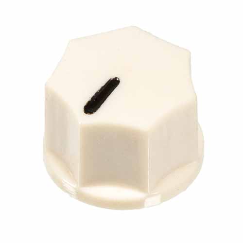 Small Fluted Knob, Cream