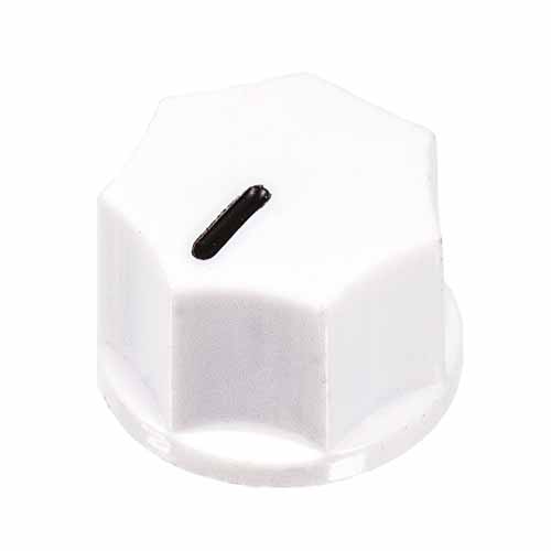 Small Fluted Knob, White