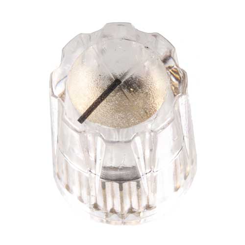 Small Pointer Knob, Clear