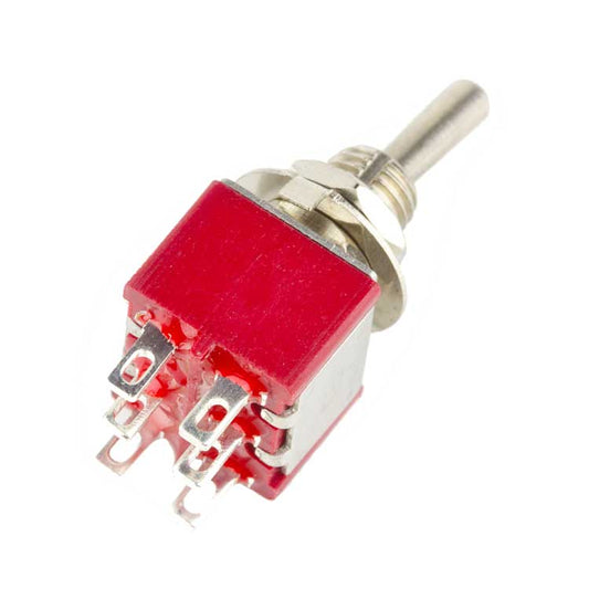 DPDT ON-ON Toggle Switch, Solder Lugs