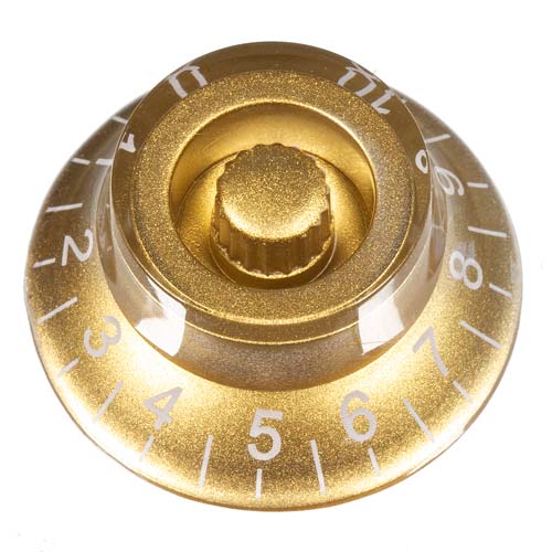 Top Hat Guitar Knob, Gold