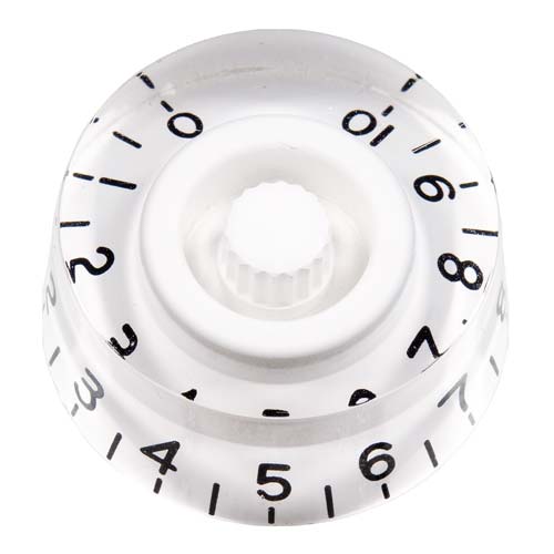 Transparent White Guitar Knob