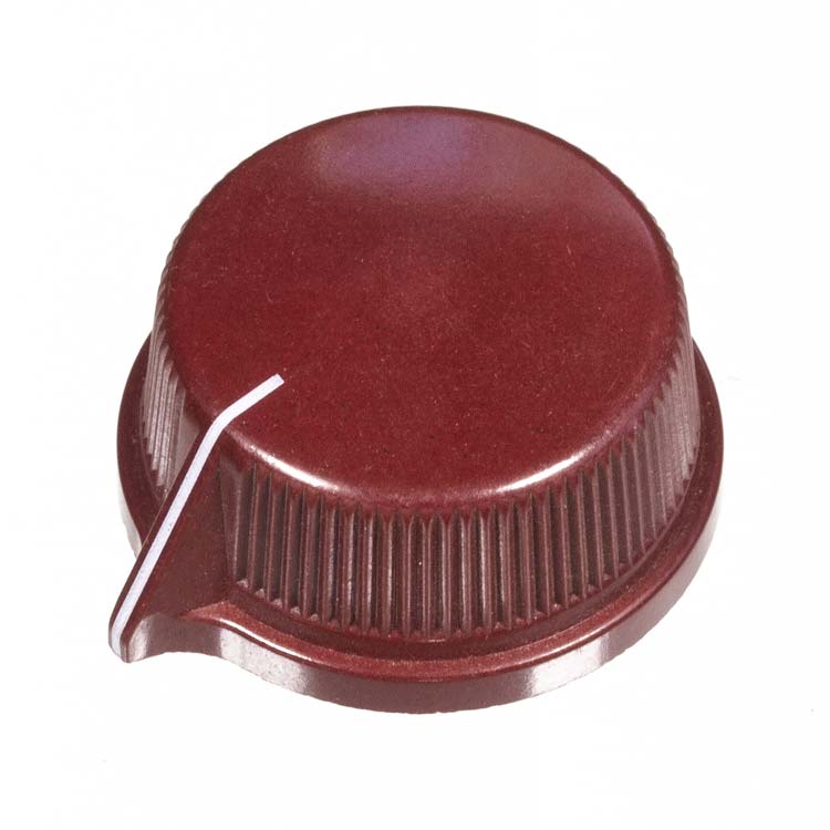 Vintage Large Pointer Knob, Old Red