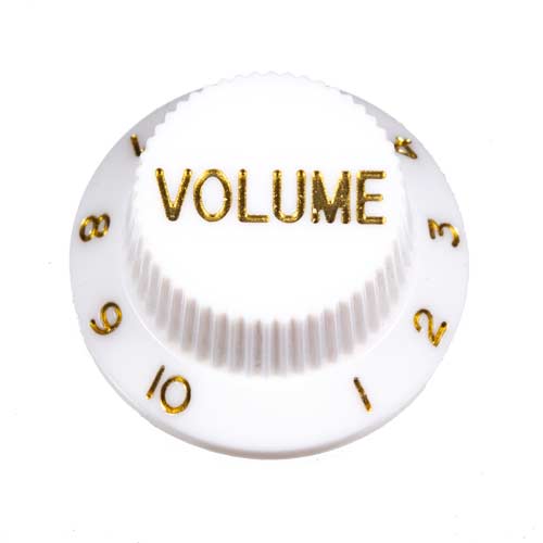 Guitar Volume Knob, White