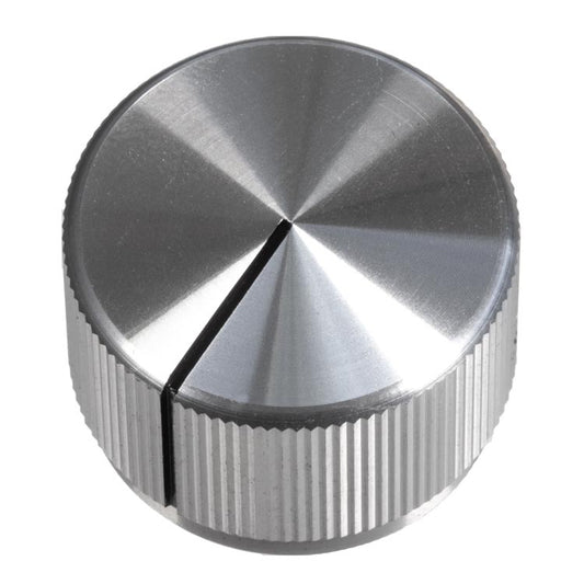 24mm Anodized Aluminum Knob, Silver