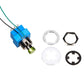 3PDT Foot Switch with LED Ring, Wired, Green
