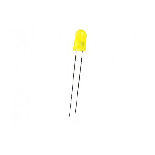 5mm LED, Diffused, Yellow