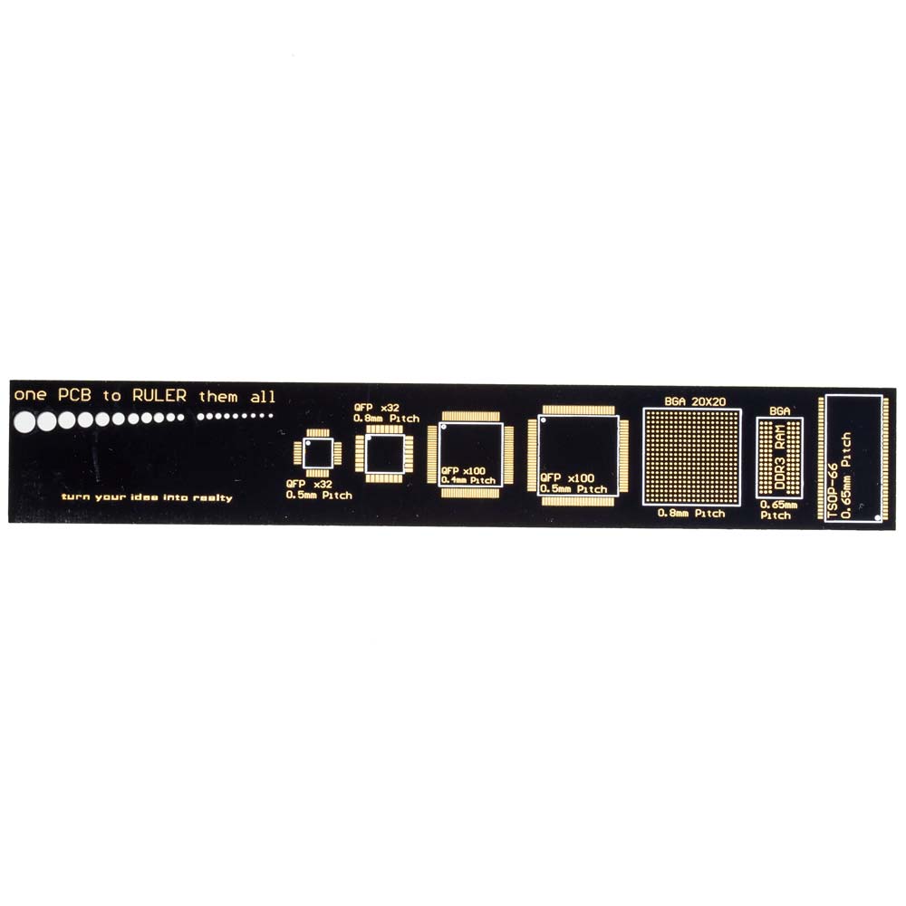Pcb Ruler Backside 6-Inch PCB Pattern Ruler – Guitar Pedal Parts