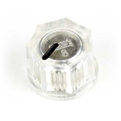 Small Fluted Knob, Clear