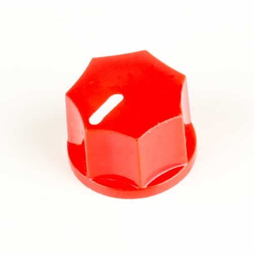 Small Fluted Knob, Red