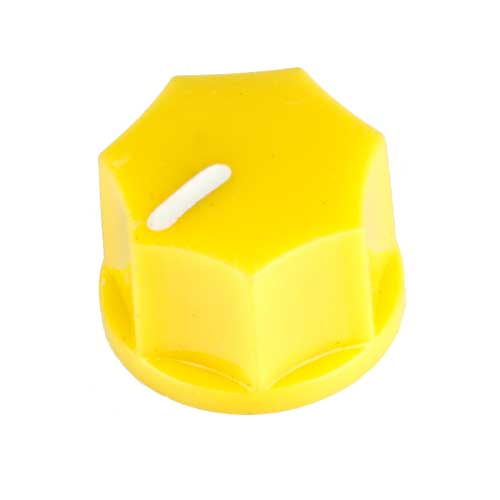 Small Fluted Knob, Yellow