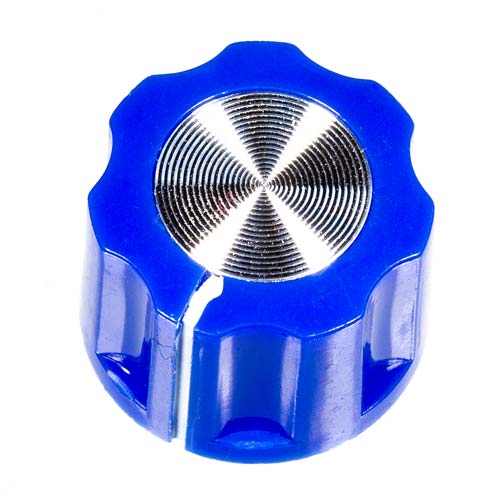 Small Mirror Knob, Blue