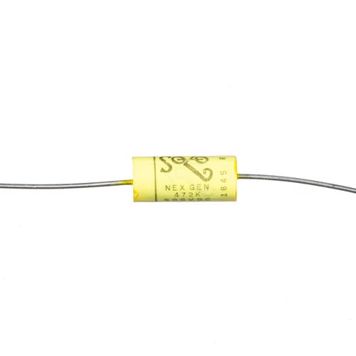 .0047uF SoZo 500V NexGen Yellow Mustard Vintage Capacitor
