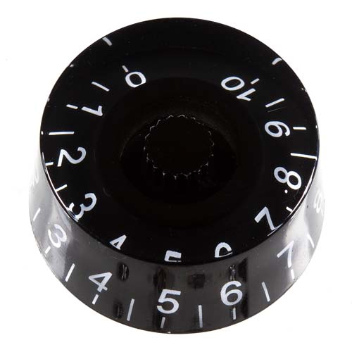 Transparent Black Guitar Knob